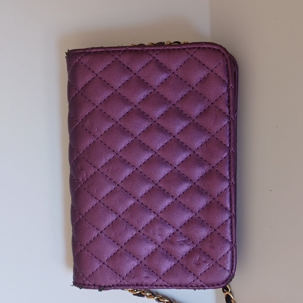 Mellow World Amanda Quilted Purple Crossbody Bag Gem